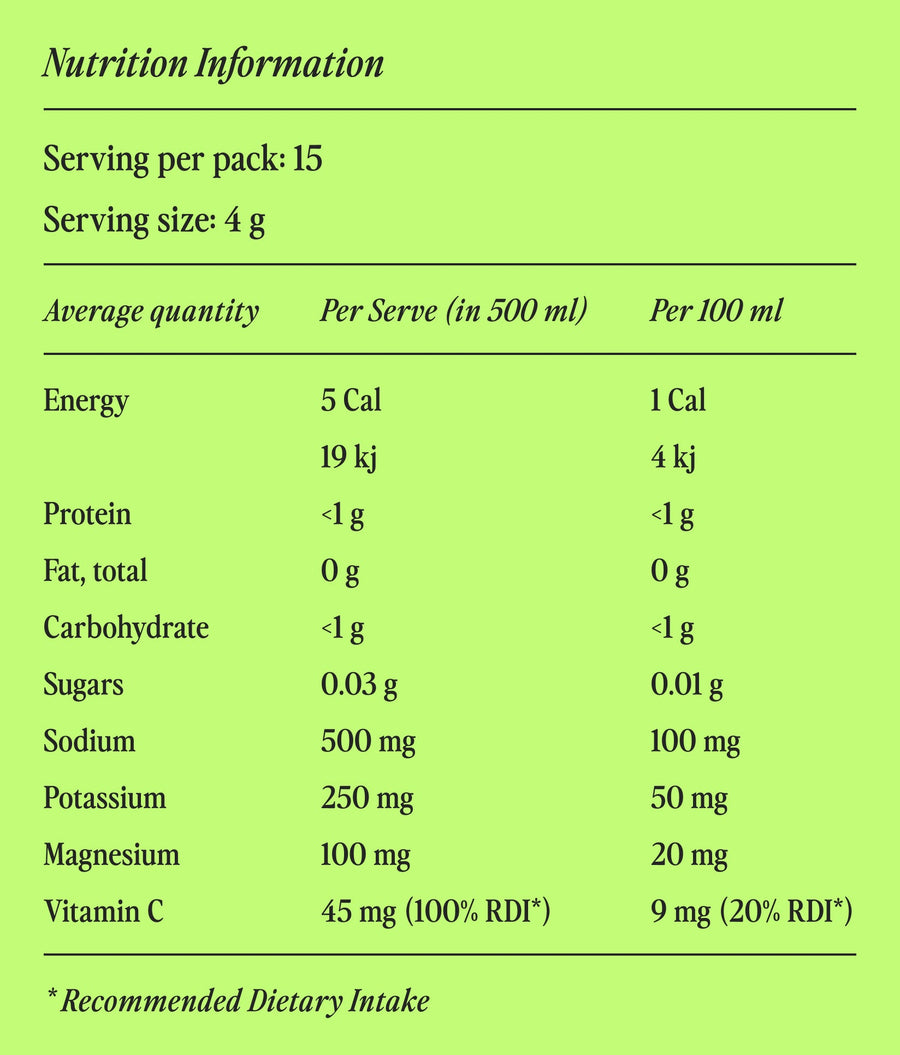 Hyro Lemon Lime Hyro | Hydrating Electrolyte Powder Drink Mix